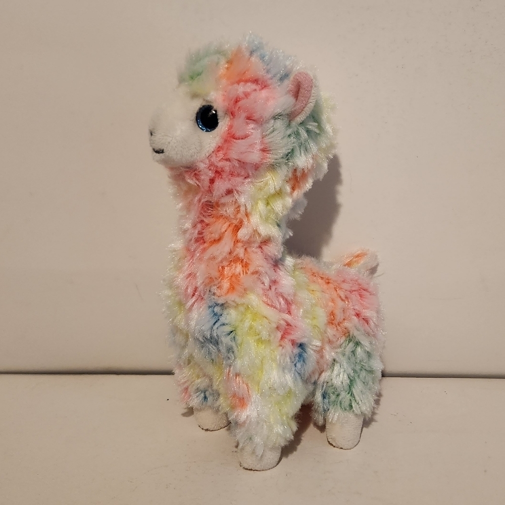 8” Ty Lola the Rainbow Llama Plush Stuffed Animal